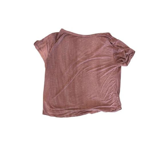 Blue Rain (Francesca’s) Bottom knot v-neck T, size S - Picture 5 of 6